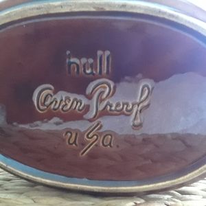 Hull Oven Ware Marked Set 2 mugs and Crock